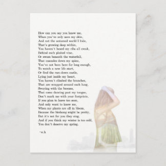 Meine Welt innerhalb der Postkarte