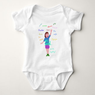 Meine Welt kann ich alles tun Baby Strampler