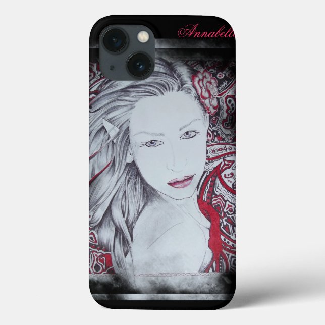 Meine Welt mit Nebelrahmen (anpassbar) Case-Mate iPhone Hülle (Rückseite)