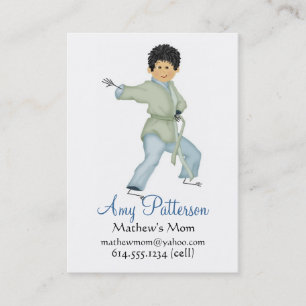 Meine wenigen Karate-Mama-Karten Telefonnummerkarte