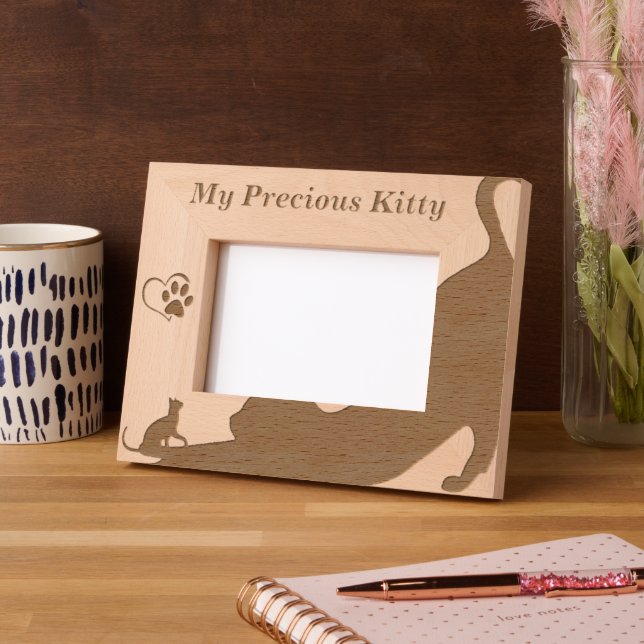 Meine Wertvolle Kitty Geätzte Rahmen (Links)