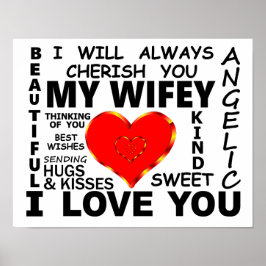 Meine Wifey I Liebe Poster