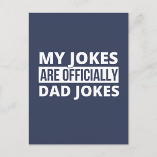 Meine Witze sind offiziell Vater Jokes Shirt, Vate Feiertagspostkarte
