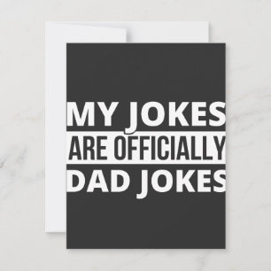 Meine Witze sind Witze von Vater Dankeskarte