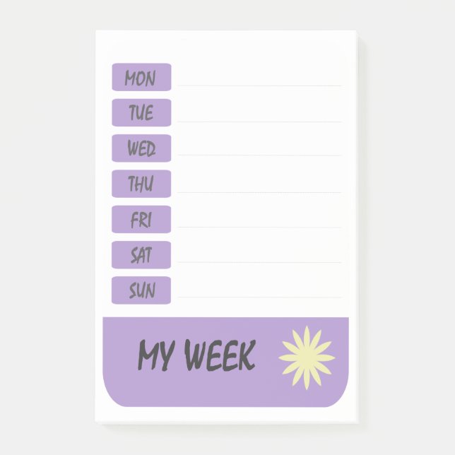 Meine Wochenzeitschrift Post-it Klebezettel (Vorderseite)