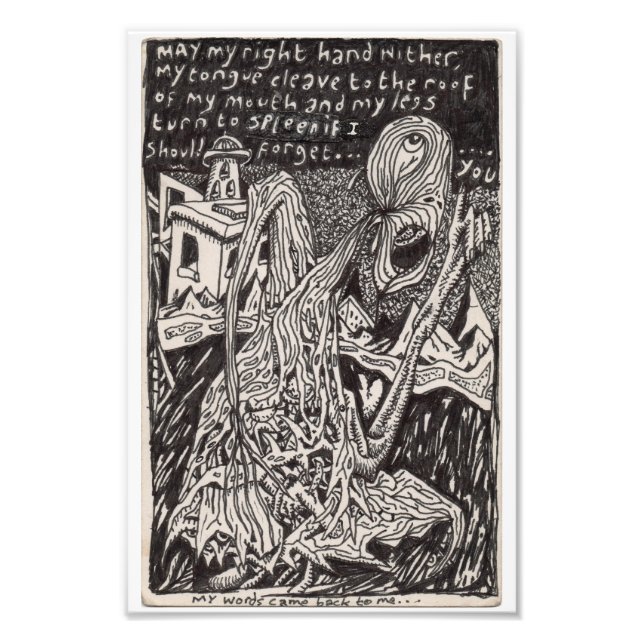 Meine Worte kamen auf mich zurück... Fotodruck (Vorne)