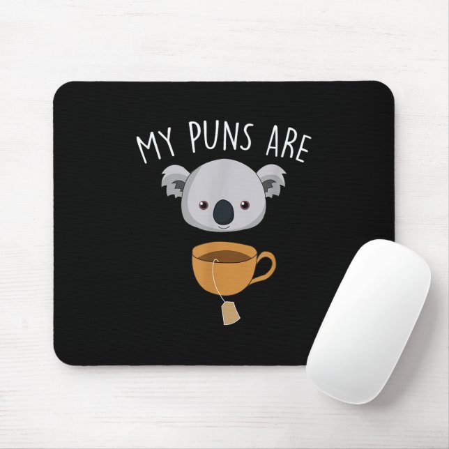 Meine Wortspiele sind Koala-Tee Lustige Tier-Worts Mousepad (Mit Mouse)