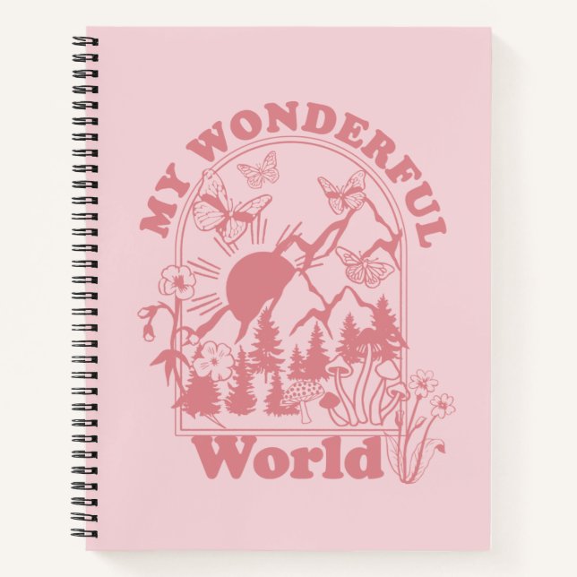 Meine wunderbaren Retro-Blume Notizbuch (Vorderseite)