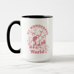 Meine wunderbaren Retro-Blume Tasse