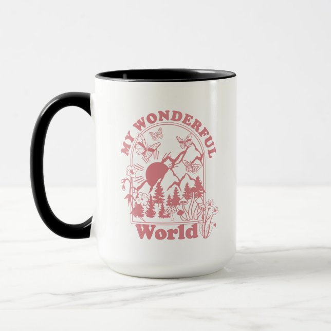 Meine wunderbaren Retro-Blume Tasse (Links)
