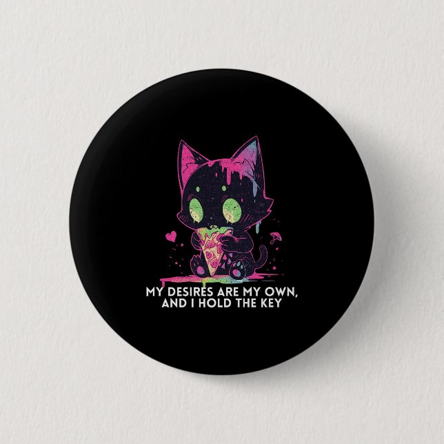 Meine Wünsche sind meine eigenen, und ich halte di Button (Vorderseite)