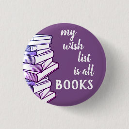 Meine Wunschliste ist der runde Knopf für alle Büc Button