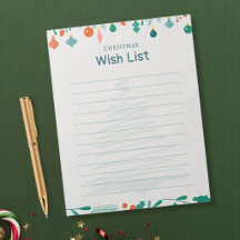 Meine Wunschliste - modernes Weihnachten