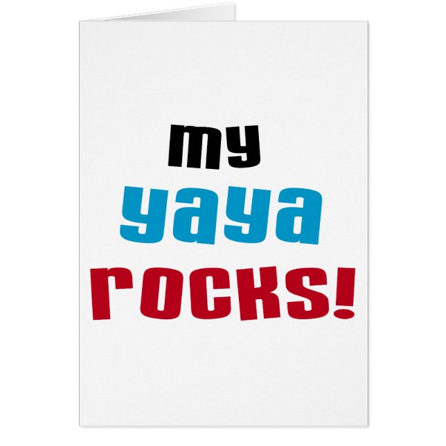 Meine Yaya Rocks T-Shirts und Geschenke (Vorne)