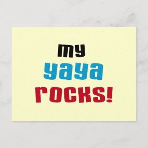 Meine Yaya Rocks T-Shirts und Geschenke Postkarte