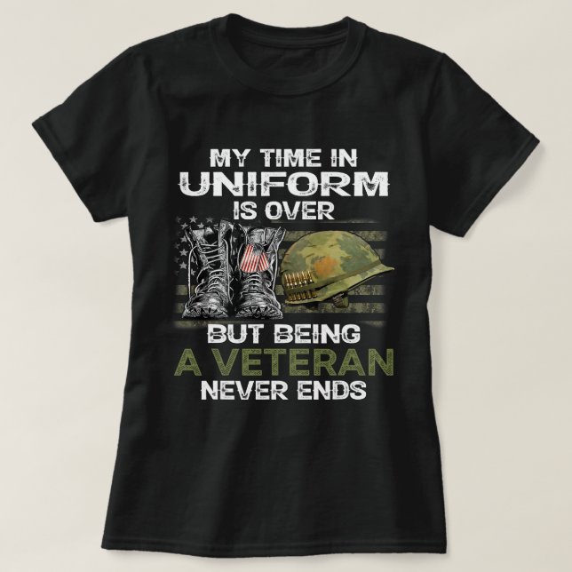 Meine Zeit in Uniform ist vorbei, aber ein altgedi T-Shirt (Design vorne)
