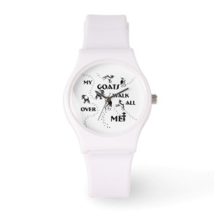 Meine Ziegen laufen über mich Armbanduhr