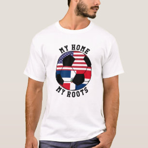 Meine Zuhause My Roots Die Flag-Gesellschaft der D T-Shirt