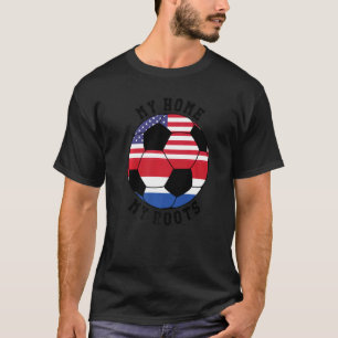 Meine Zuhause My Roots Die niederländische Flagge T-Shirt