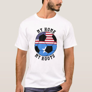 Meine Zuhause My Roots Somalia Flag Soccer T-Shirt