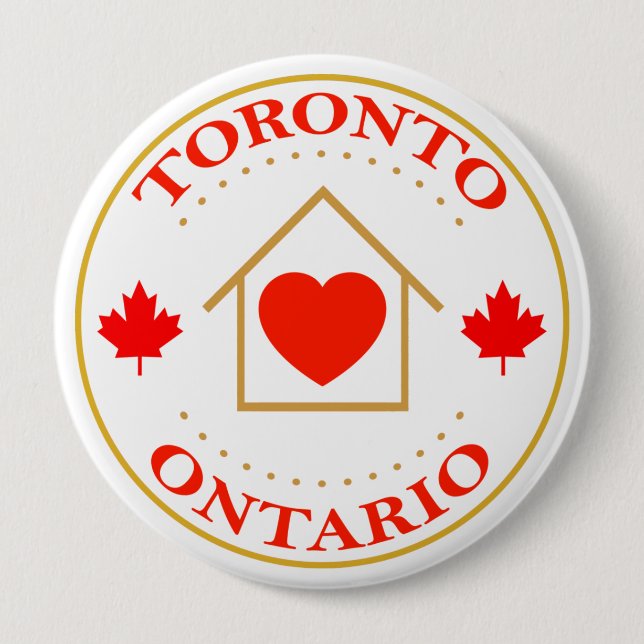 Meine Zuhause Town Button (Vorderseite)