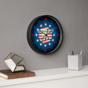 Meine Zuhause Town USA Wall Clock Uhr