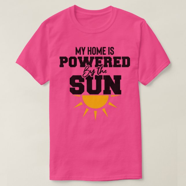 Meine Zuhause wird mit dem sonnenökologischen Sola T-Shirt (Design vorne)