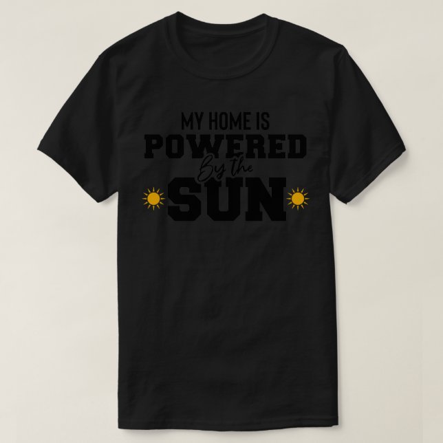 Meine Zuhause wird mit dem sonnenökologischen Sola T-Shirt (Design vorne)