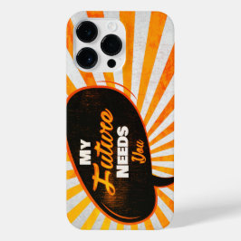 Meine Zukunft braucht Sie - Retro Orange Edition iPhone 14 Pro Max Hülle