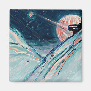 Meine zukünftige Zuhause im Weltraum Magnet