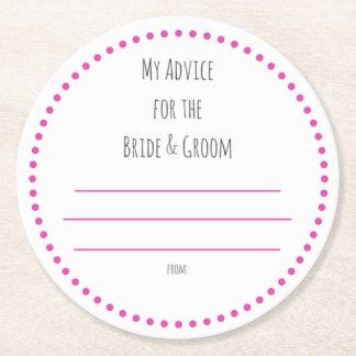 meine "zwei Cent" Runder Pappuntersetzer