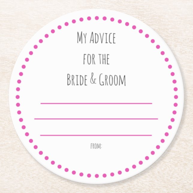 meine "zwei Cent" Runder Pappuntersetzer (Vorderseite)