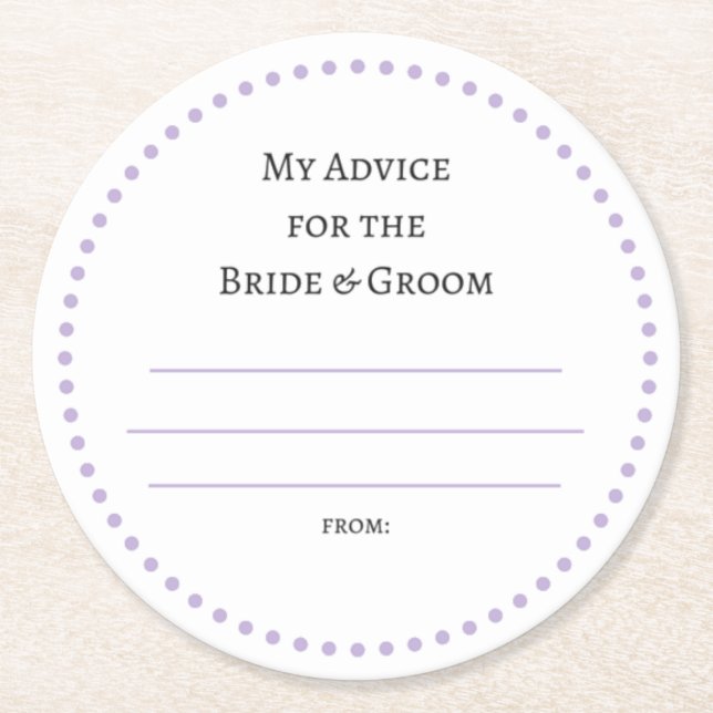 meine "zwei Cent" Runder Pappuntersetzer (Vorderseite)