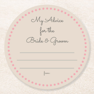 meine "zwei Cent" Runder Pappuntersetzer