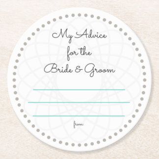 meine "zwei Cent" Runder Pappuntersetzer