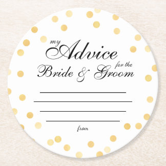 meine "zwei Cent" Runder Pappuntersetzer