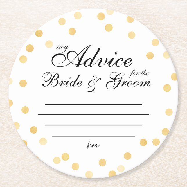 meine "zwei Cent" Runder Pappuntersetzer (Vorderseite)