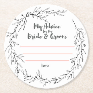 meine "zwei Cents " Runder Pappuntersetzer