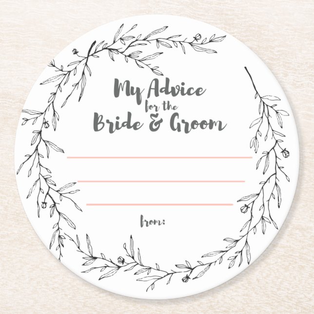 meine "zwei Cents " Runder Pappuntersetzer (Vorderseite)