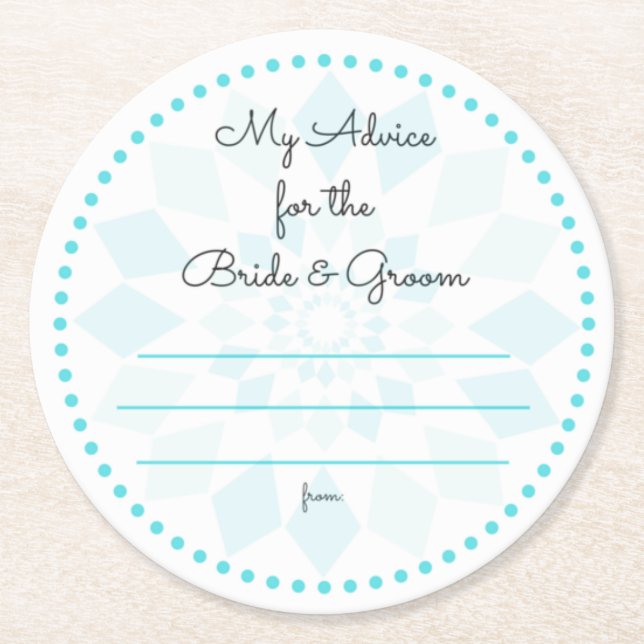 meine "zwei Cents " Runder Pappuntersetzer (Vorderseite)