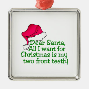 Meine zwei vorderen Zähne! Ornament Aus Metall