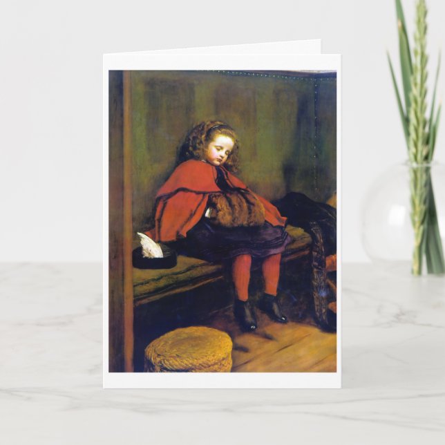 Meine zweite Predigt, John Everett Millais Karte (Vorderseite)