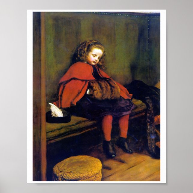 Meine zweite Predigt, John Everett Millais Poster (Vorne)