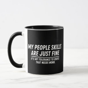 Meine zwischenmenschlichen Fähigkeiten sind völlig Tasse