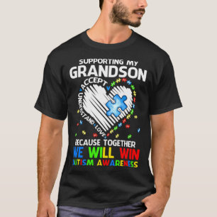 Meinen Enkel unterstützen Gemeinsam werden wir Aut T-Shirt