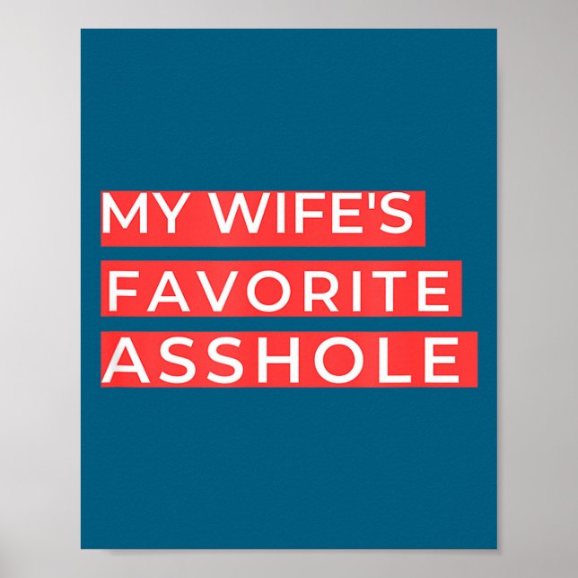 Meiner Frau Lieblings-Comedy-Valentins-Ehepartner  Poster (Vorne)