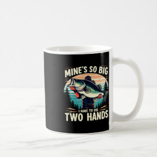 Meiner ist so groß, dass ich zwei Hände Vater fisc Kaffeetasse