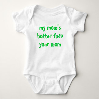 meiner Mammas heißer als Ihre Mamma Baby Strampler