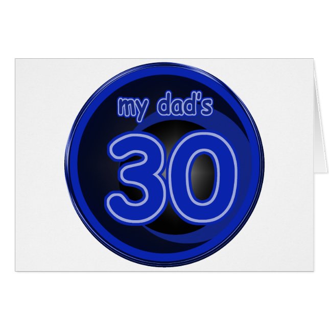 Meines Vaters ist 30 (Vorderseite (Horizontal))