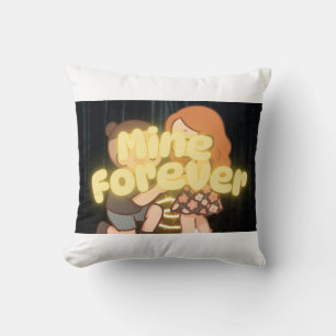 Meins für immer Süße Kawaii Chibi Verlobung Leucht Kissen